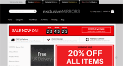 Desktop Screenshot of exclusivemirrors.co.uk
